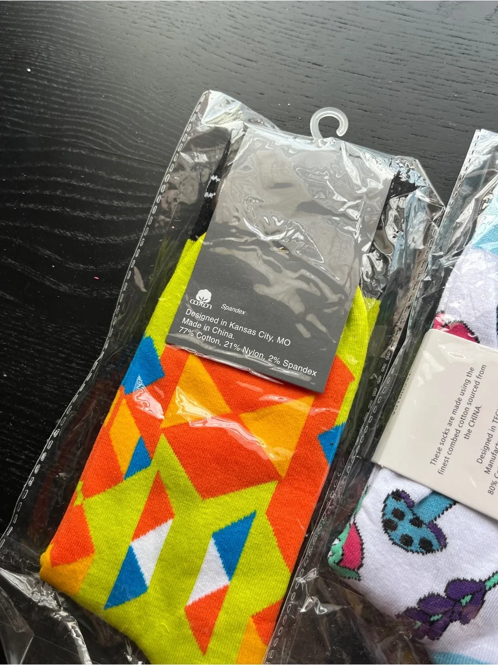 Microsoft and Technica Novelty Crew Socks Multi Color Cotton Blend Pack of 2